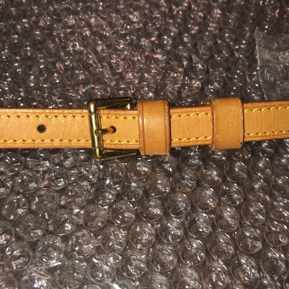 LOUIS VUITTON Replacement Vachetta Leather Shoulder Strap without LV Clasps - Picture 12 of 14